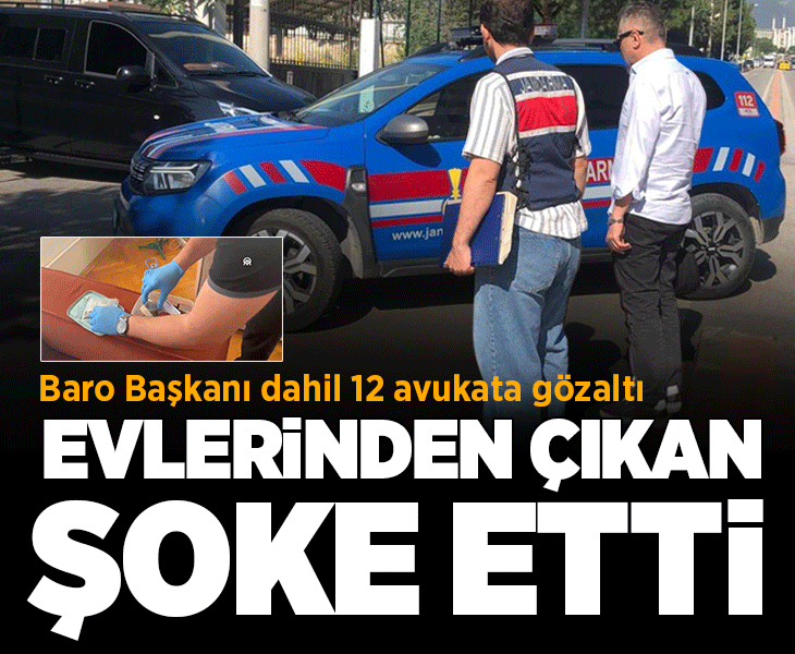 Denizli'de uyuşturucu operasyonu! Baro başkanı dahil 12 avukata gözaltı: Başkanın evinden çıkanlar şaşırttı