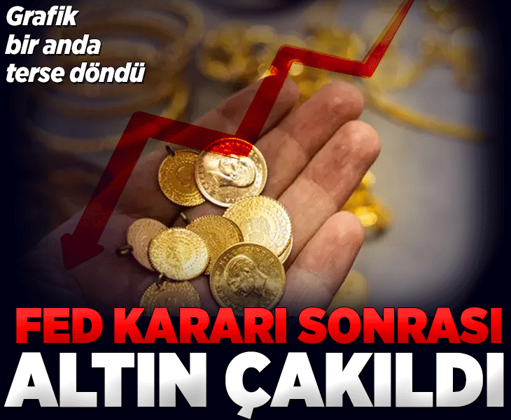 SON DAKİKA | Fed'in faiz kararı sonrası altın çakıldı