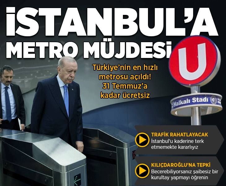 Son dakika: Halkalı-İstanbul Havalimanı metrosu açılıyor! Erdoğan'dan önemli açıklamalar
