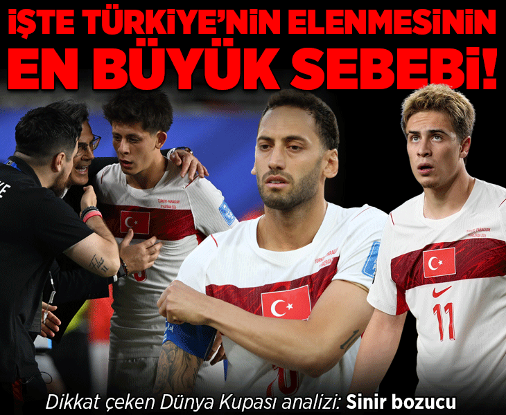 İşte Türkiye'nin Dünya Kupası'ndan elenmesinin en büyük sebebi! Dikkat çeken analiz: Sinir bozucu