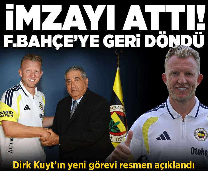 Dirk Kuyt Fenerbahçe'ye geri döndü! Görevi resmen açıklandı