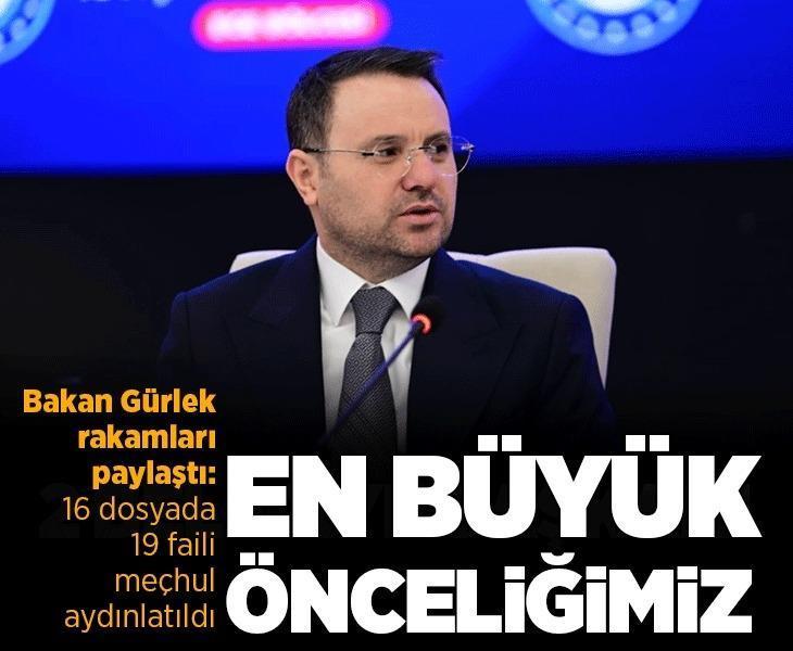 Bakan Gürlek: 19 faili meçhul cinayet aydınlatıldı, 638 dosya yeniden açıldı