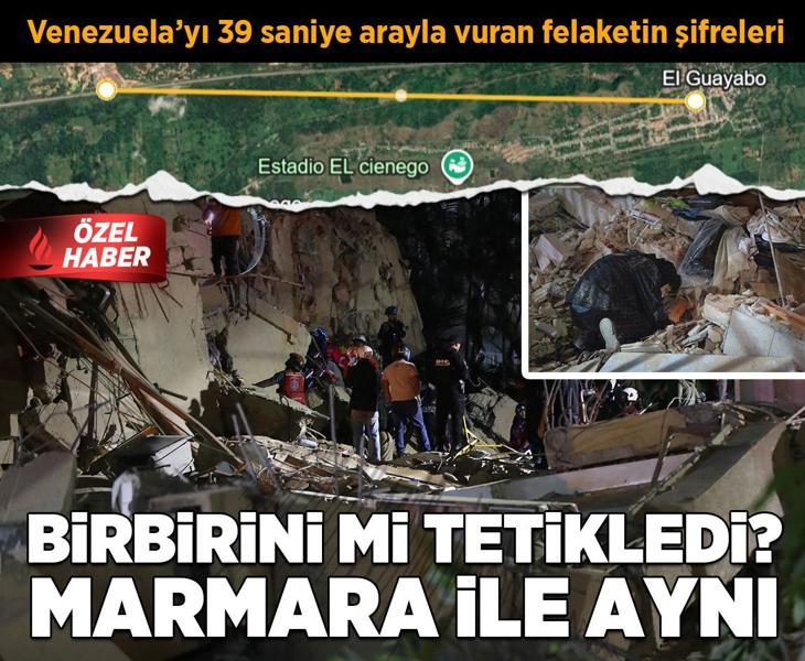 Venezuela’yı 39 saniye arayla vurdu! Depremler birbirini mi tetikledi? ‘Marmara’yla aynı’