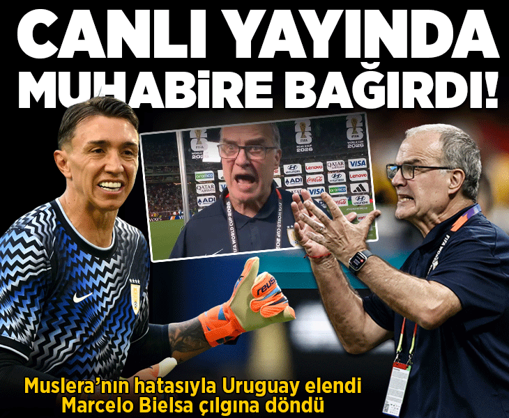 Uruguay teknik direktörü Marcelo Bielsa çılgına döndü! Canlı yayında muhabire bağırdı