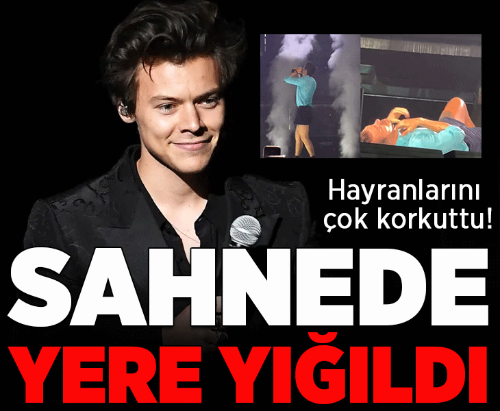 Hayranlarını çok korkuttu! Harry Styles sahnede birden yere yığıldı