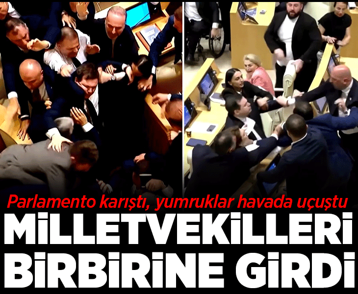 Parlamento karıştı, milletvekilleri birbirine girdi! Olimpiyat şampiyonu halterci de kavgaya katıldı