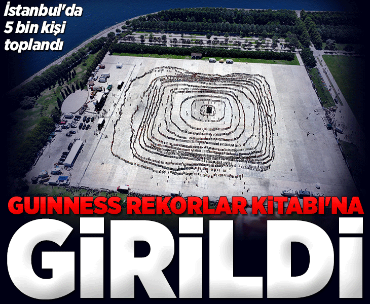 İstanbul'da 5 bin kişi toplandı ve Guinness Rekorlar Kitabı'na girildi