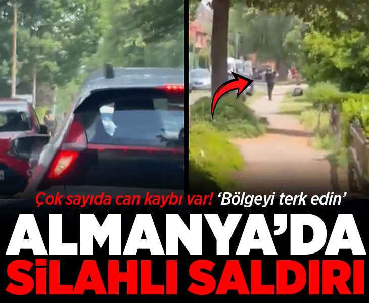 Almanya'da silahlı saldırı! Can kayıpları var
