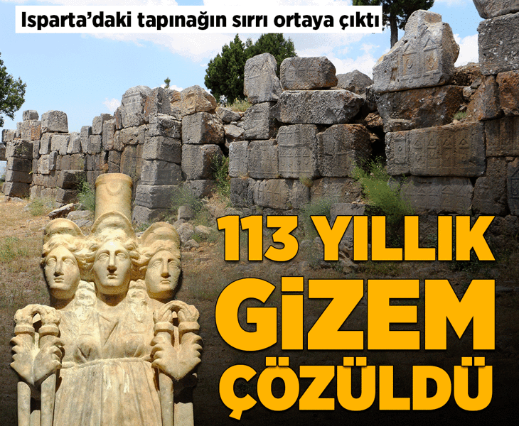 113 yıllık gizem çözüldü! Isparta'daki tapınağın sırrı ortaya çıktı