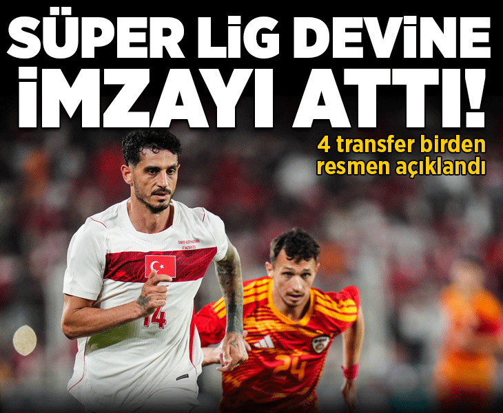 Samet Akaydin Trabzonspor'a imzayı attı! 4 transfer birden açıklandı