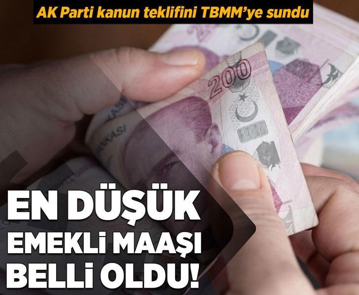 Son dakika: AK Parti'nin en düşük emekli maaşı teklifi belli oldu