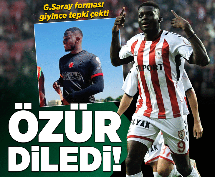 G.Saray forması giymişti, özür diledi!