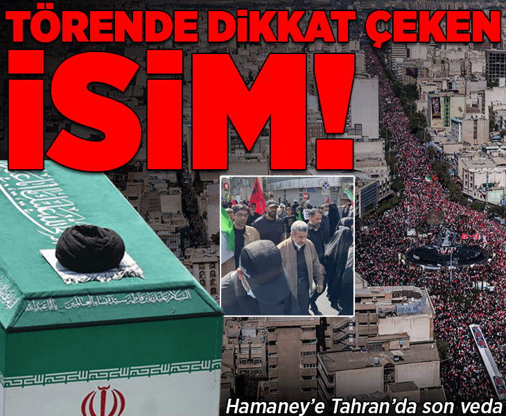 Tahran'da Hamaney'e veda! Törende dikkat çeken isim