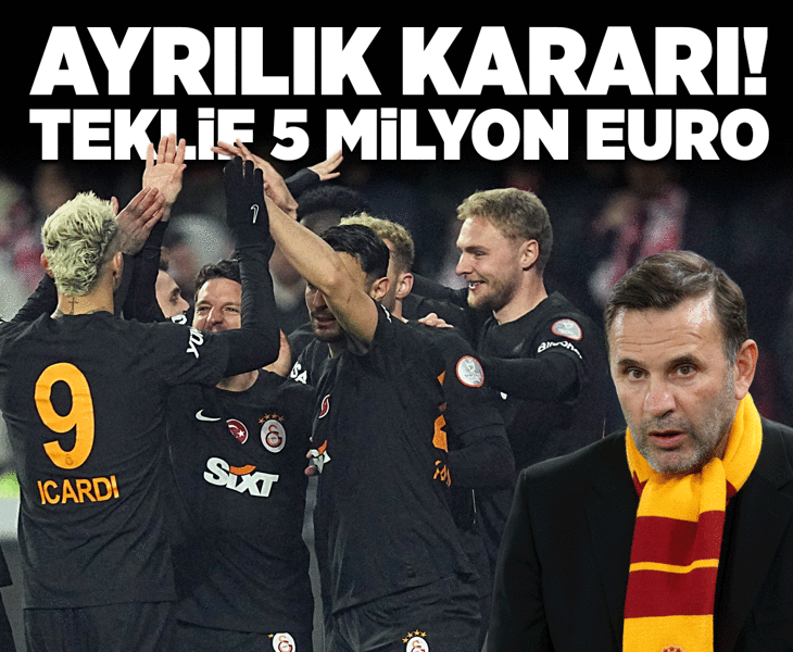 Galatasaray'da ayrılık kararı! Teklif 5 milyon Euro