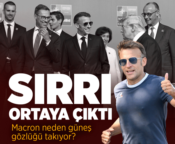 Fransa Cumhurbaşkanı Macron neden güneş gözlüğü takıyor? Sırrı ortaya çıktı