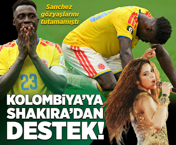Dünya Kupası'ndan elenen Kolombiya'ya Shakira'dan destek!