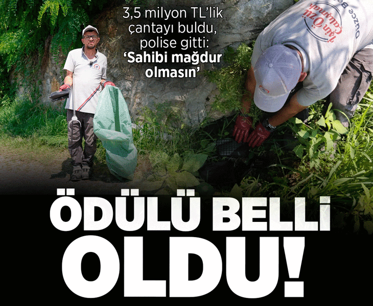 3,5 milyon TL'lik çantayı bulup teslim etti! Temizlik işçisinin ödülü belli oldu