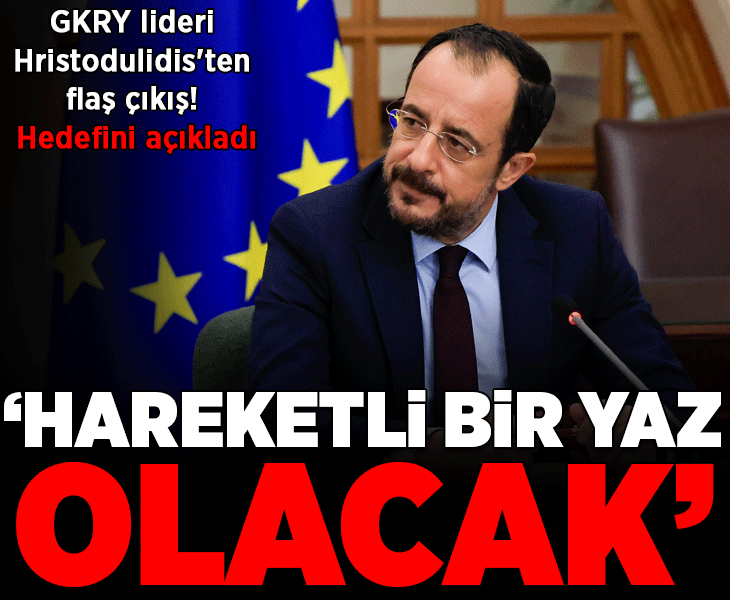 GKRY lideri Hristodulidis'ten flaş çıkış! Hedefini açıkladı: 'Hareketli bir yaz olacak'