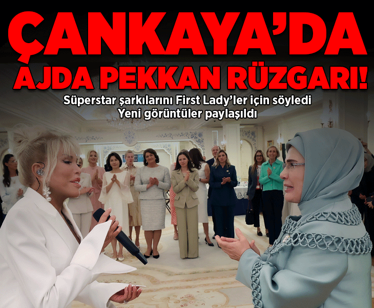 Süperstar şarkılarını First Lady'ler için söyledi