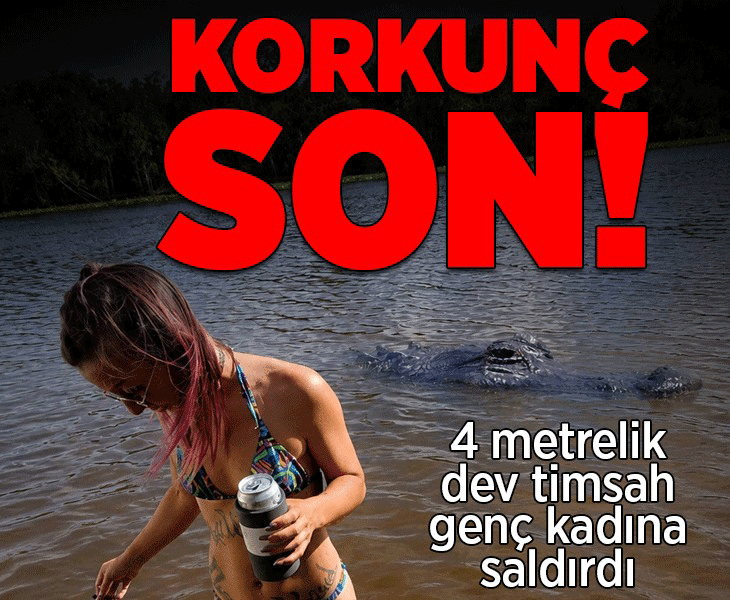 Korkunç son! 4 metrelik timsah genç kadına saldırdı: Son isteği yürek burktu