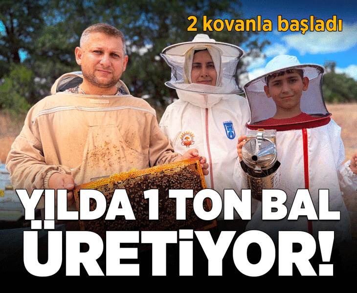 2 kovanla başladı! Yılda 1 ton bal üretiyor