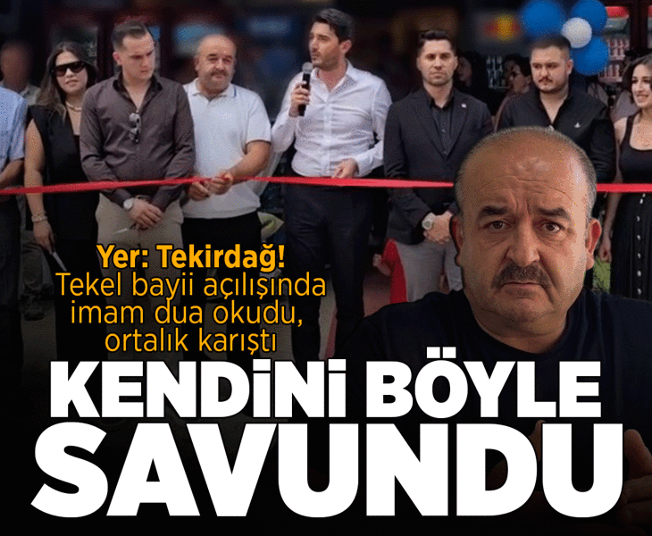 Yer: Tekirdağ! Tekel bayii açılışında imam dua okudu: Yanlış yaptığını düşünmüyoruz