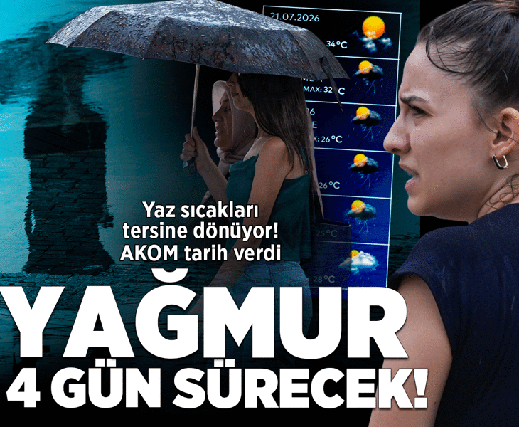 Son dakika... İstanbul'da hava tersine dönüyor! 4 gün sürecek yağmur için tarih verildi