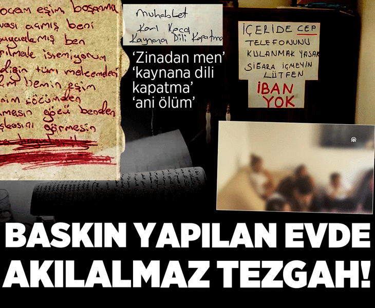 Kaynana dili kapatma, ani ölüm, zinadan men! İnanılmaz tezgah ortaya çıktı