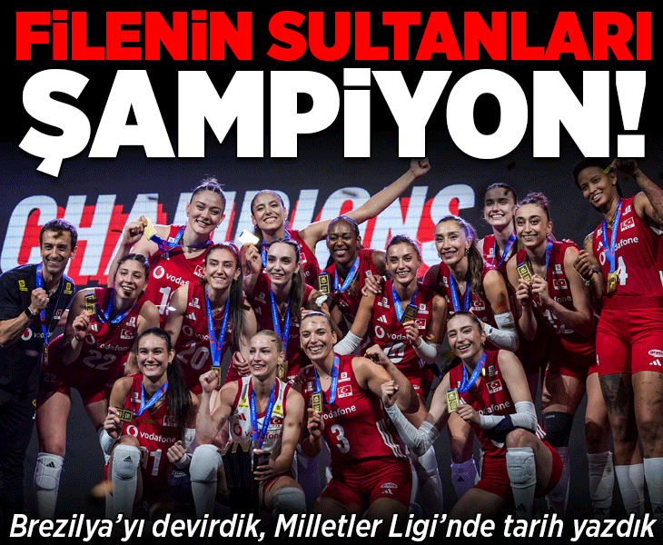 Filenin Sultanları Milletler Ligi şampiyonu! Brezilya'yı devirdik, tarih yazdık
