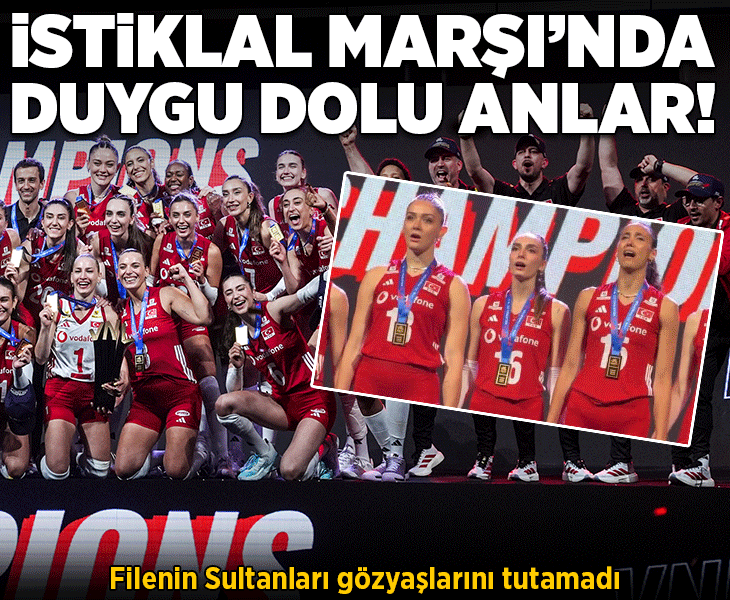 Filenin Sultanları gözyaşlarını tutamadı! İstiklal Marşı sırasında duygusal anlar