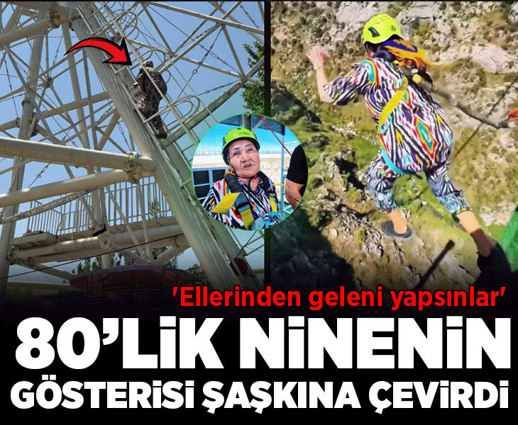 80'lik nineden şaşkına çeviren gösteri! 'Ellerinden geleni yapsınlar'