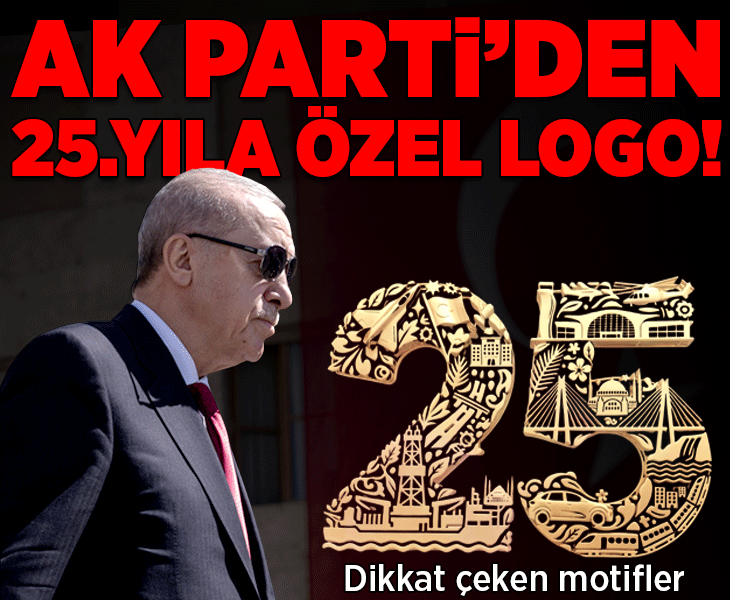 AK Parti’nin 25. yıl logosu belli oldu! Dikkat çeken detaylar: KAAN’dan TOGG’a, Ayasofya’dan Türksat 6A’ya...