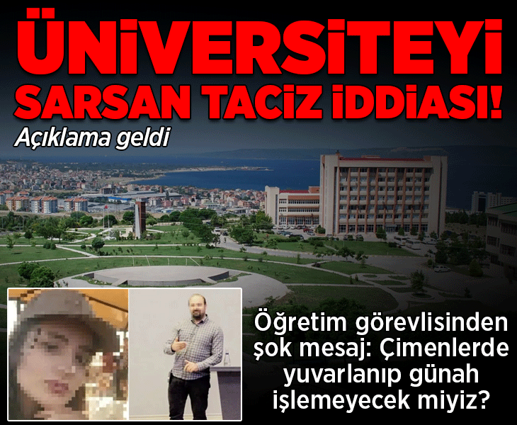 Üniversitede taciz iddiası! Öğretim görevlisinden kız öğrenciye mesaj: Çimenlerde yuvarlanıp günah işlemeyecek miyiz?