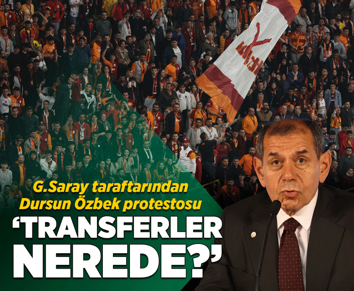 Galatasaray taraftarından protesto! 