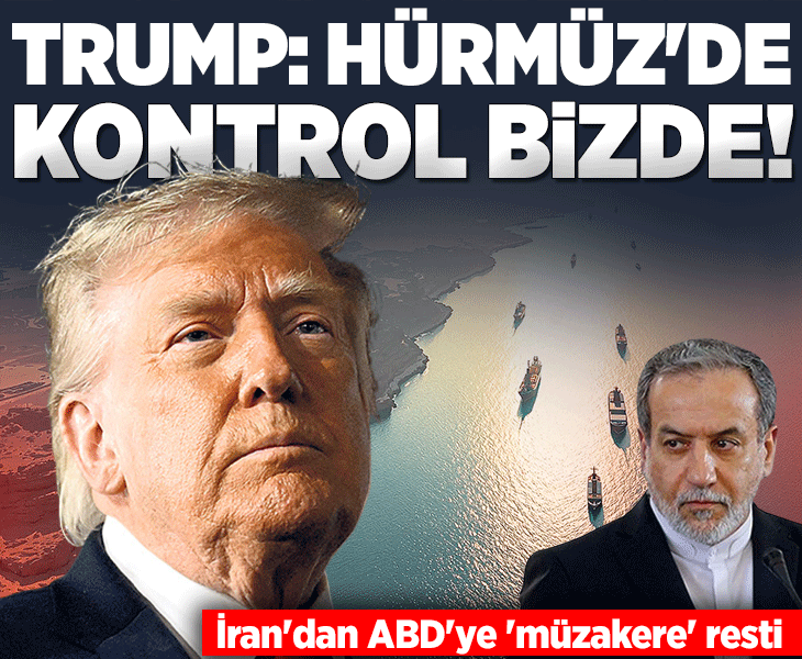 Trump'tan 'Hürmüz Boğazı konrolümüzde' açıklaması! İran'dan 'müzakere' resti
