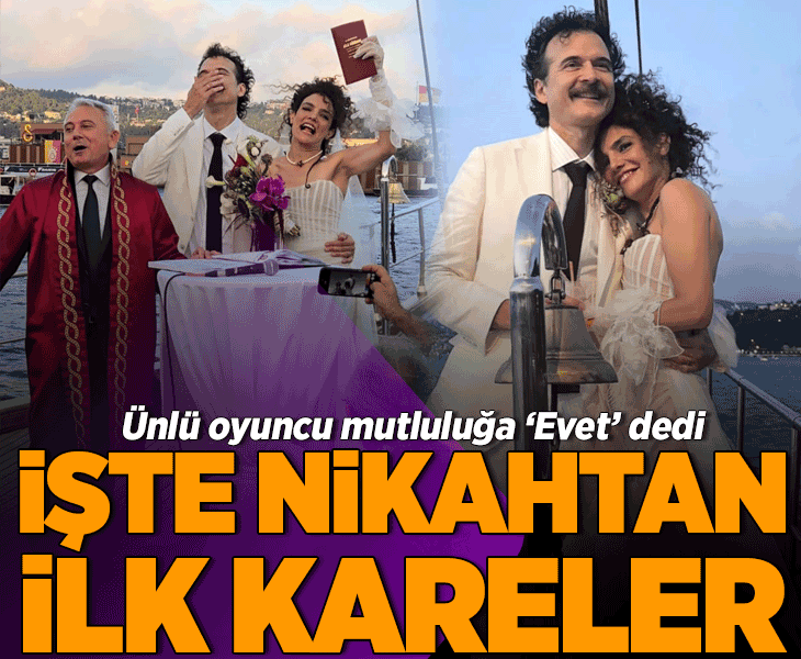 Hare Sürel evlendi! İşte nikahtan ilk kareler