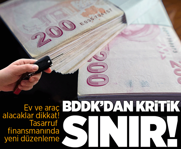 Son dakika: Tasarruf finansmanında kurallar değişti: BDDK’dan kritik sınır