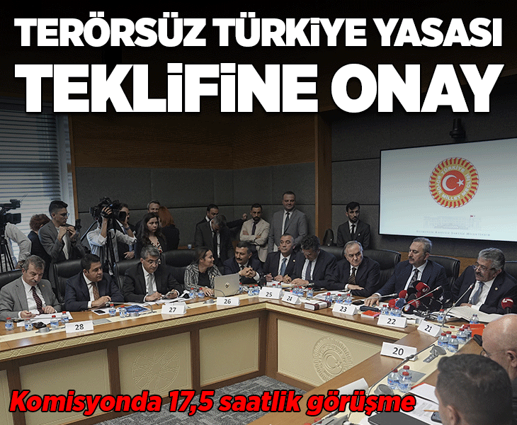 Son dakika... Terörsüz Türkiye Yasası teklifine onay