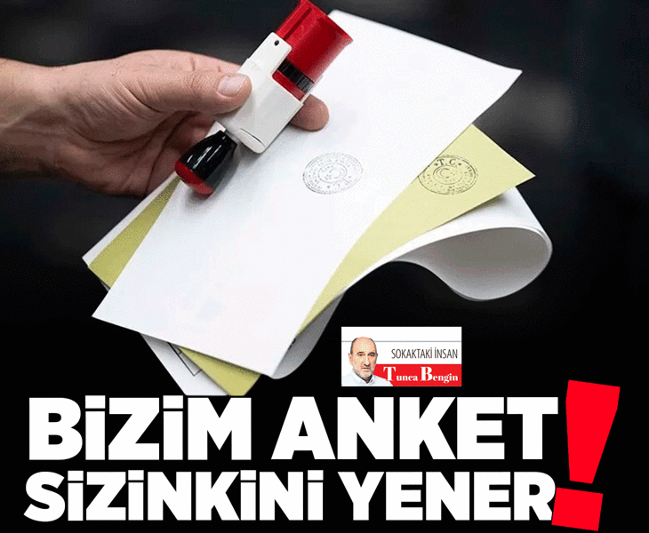 Bizim anket sizinkini yener!
