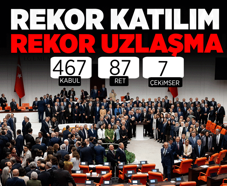Çerçeve yasa tarihi uzlaşıyla Meclis’ten geçti! Terörsüz Türkiye’ye rekor ‘evet’