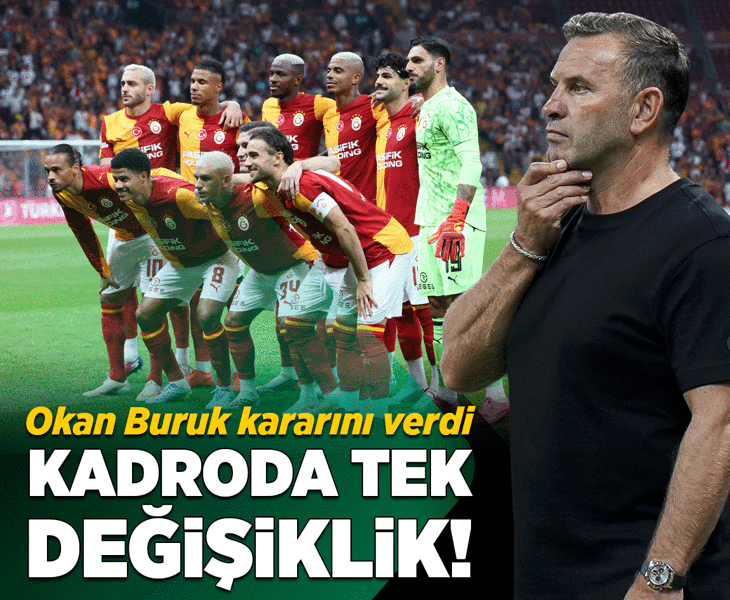 Galatasaray'da Okan Buruk açılış kurgusunu belirledi! Kadroda tek değişiklik