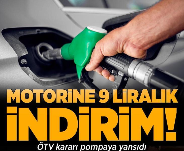 Motorine 9 liralık indirim! ÖTV kararı pompaya yansıdı