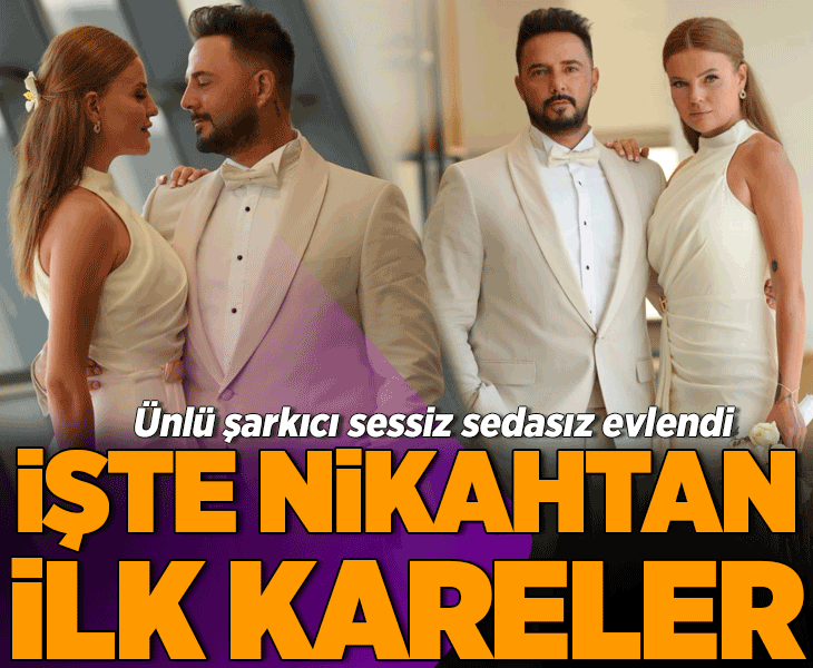 Gökhan Özen, Naz Canbaz'la evlendi! İşte nikahtan ilk kareler
