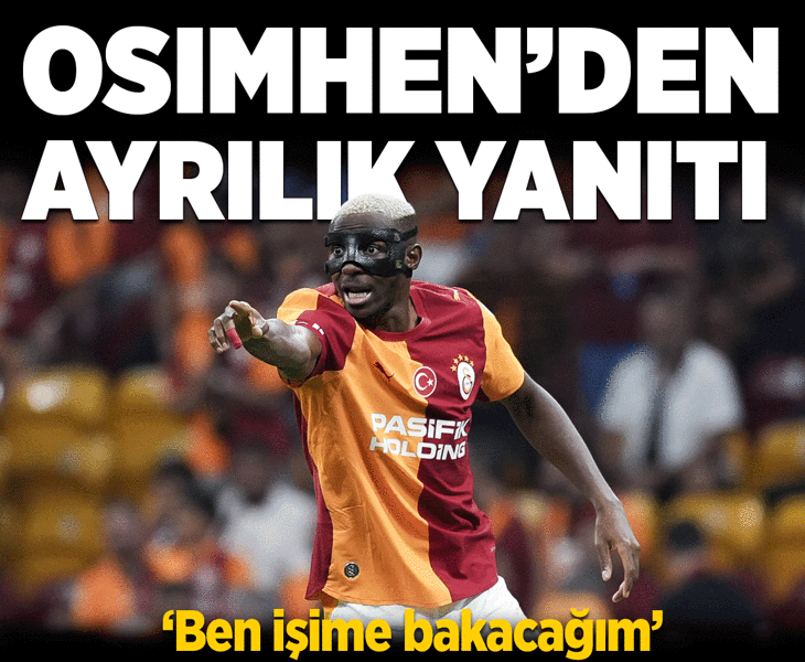 Galatasaray'da Victor Osimhen'den transfer sorusuna cevap! 'İşime odaklanmış durumdayım'