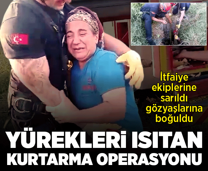 Yürekleri ısıtan görüntüler! İtfaiyeye sarılıp gözyaşı döktü: Kurban olayım sizlere