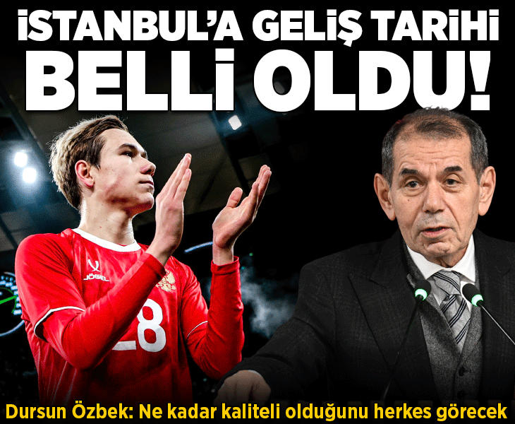 Galatasaray'ın yeni transferi Batrakov İstanbul'a geliyor! Dursun Özbek: Ne kadar kaliteli olduğunu herkes görecek