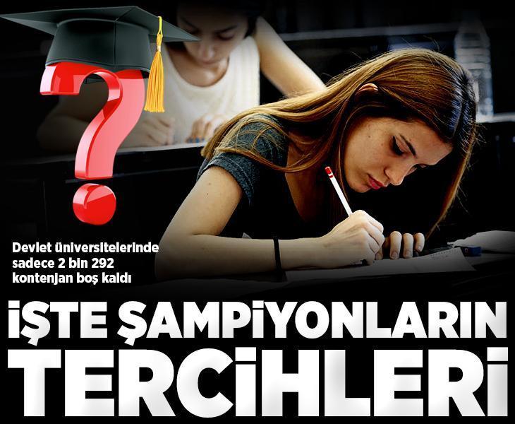 Devlet üniversitelerinde sadece 2 bin 292 kontenjan boş kaldı! Tercih rekoru