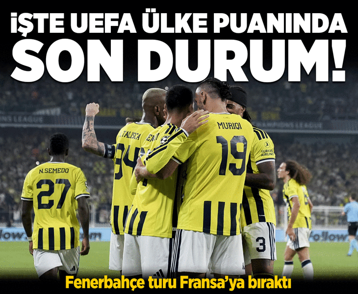 Beraberlik sonrası ülke puanı güncellendi