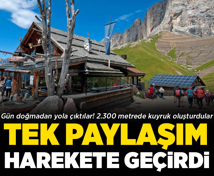 Gün doğmadan yola çıktılar, 2 bin 300 metrede kuyruk oluşturdular! 'Bir paylaşım yetti'