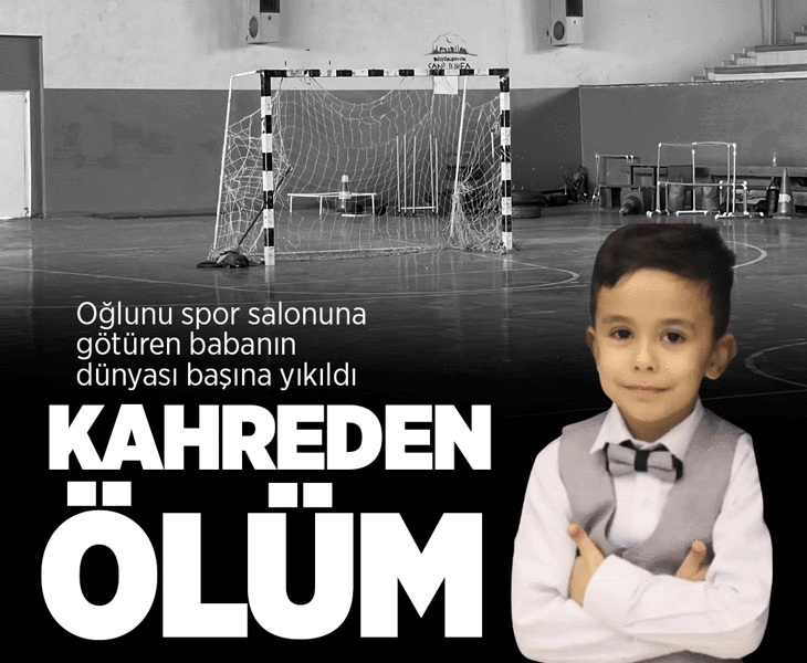 Spor salonunda 8 yaşındaki Mert Ali’nin oyunu faciayla bitti! Üzerine kale direği devrildi